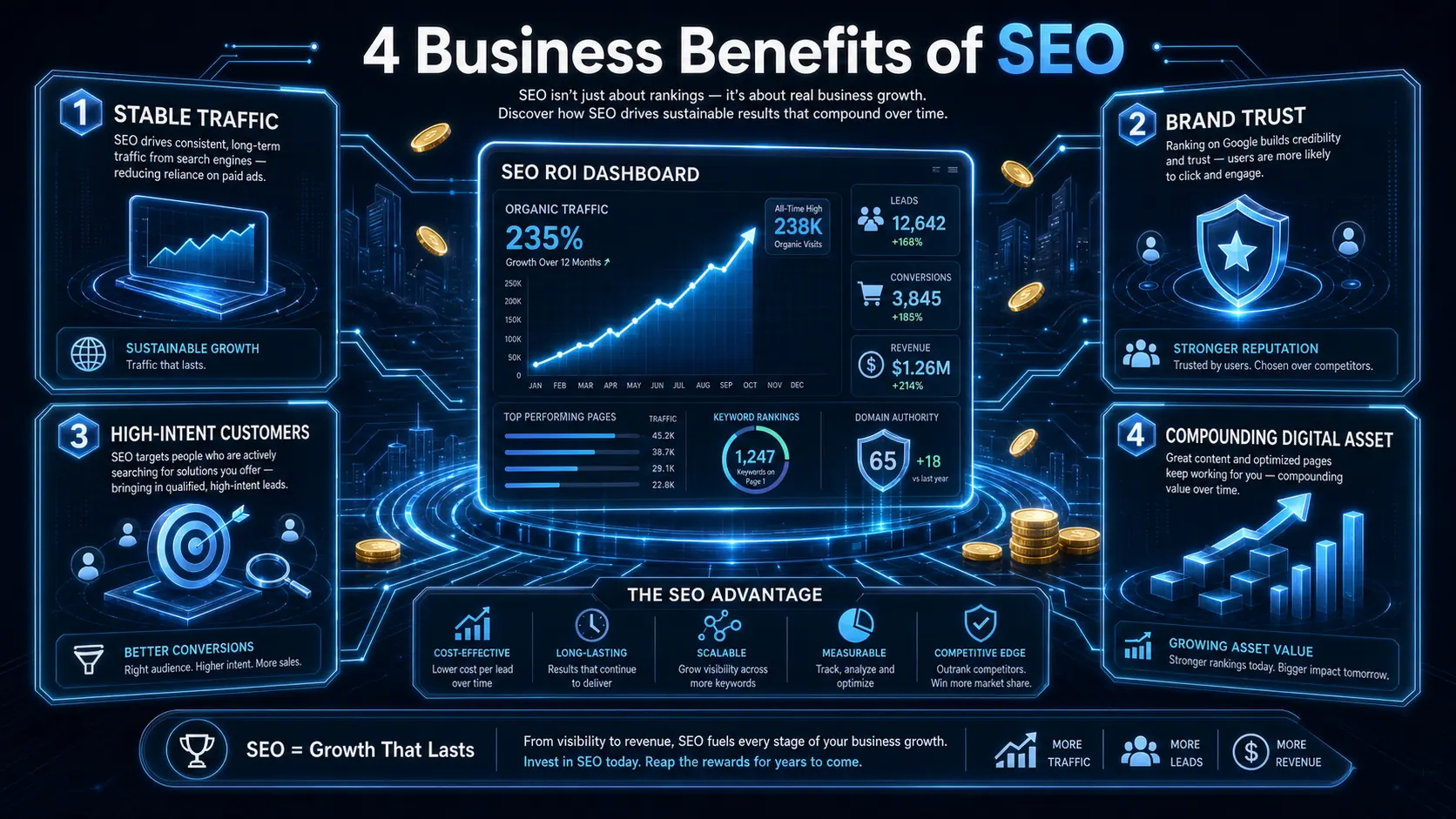 SEO 的四大好處與商業價值