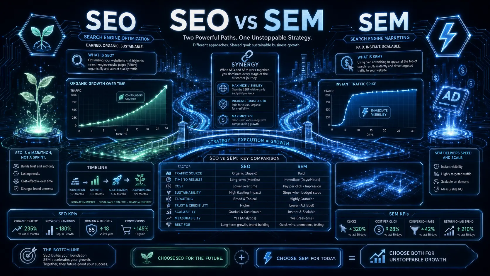 SEO 與 SEM 的差異與互補策略