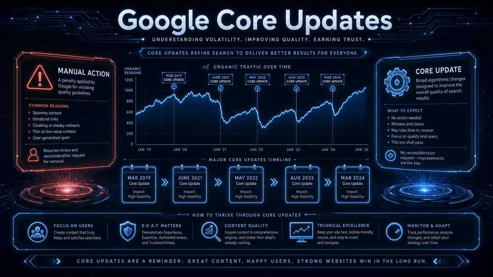 Google 核心更新(Core Updates)應對指南——排名暴跌時的生存手冊