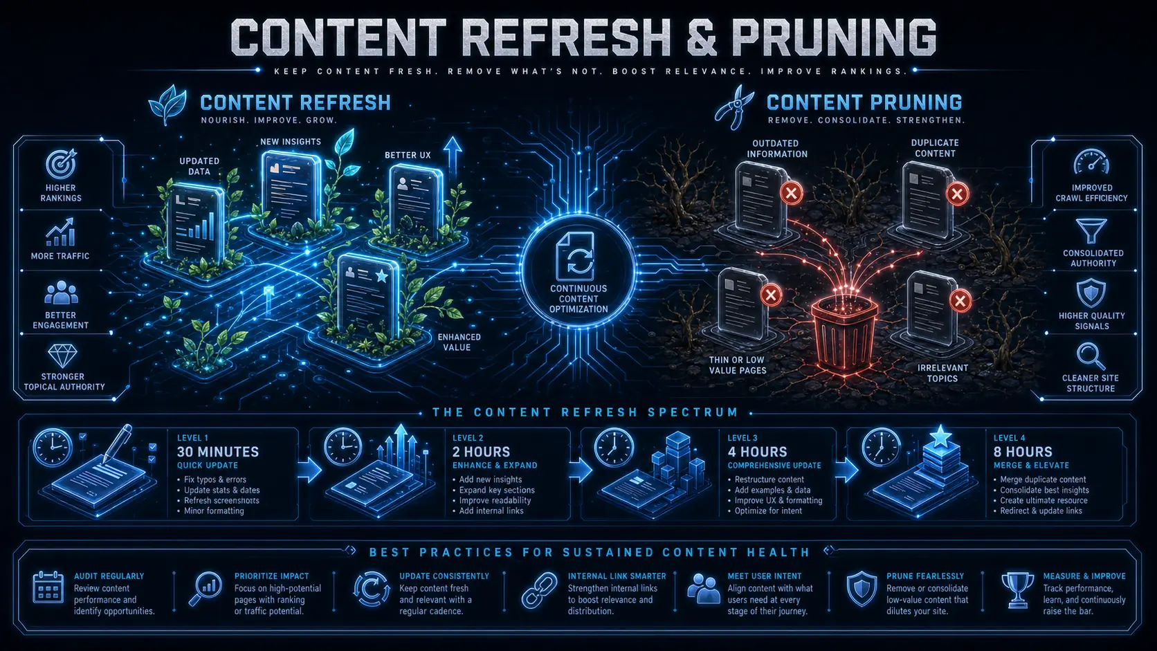 內容更新與 Content Pruning 策略